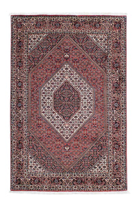 Alfombra persa - Bidjar - 205 x 130 cm - rojo claro