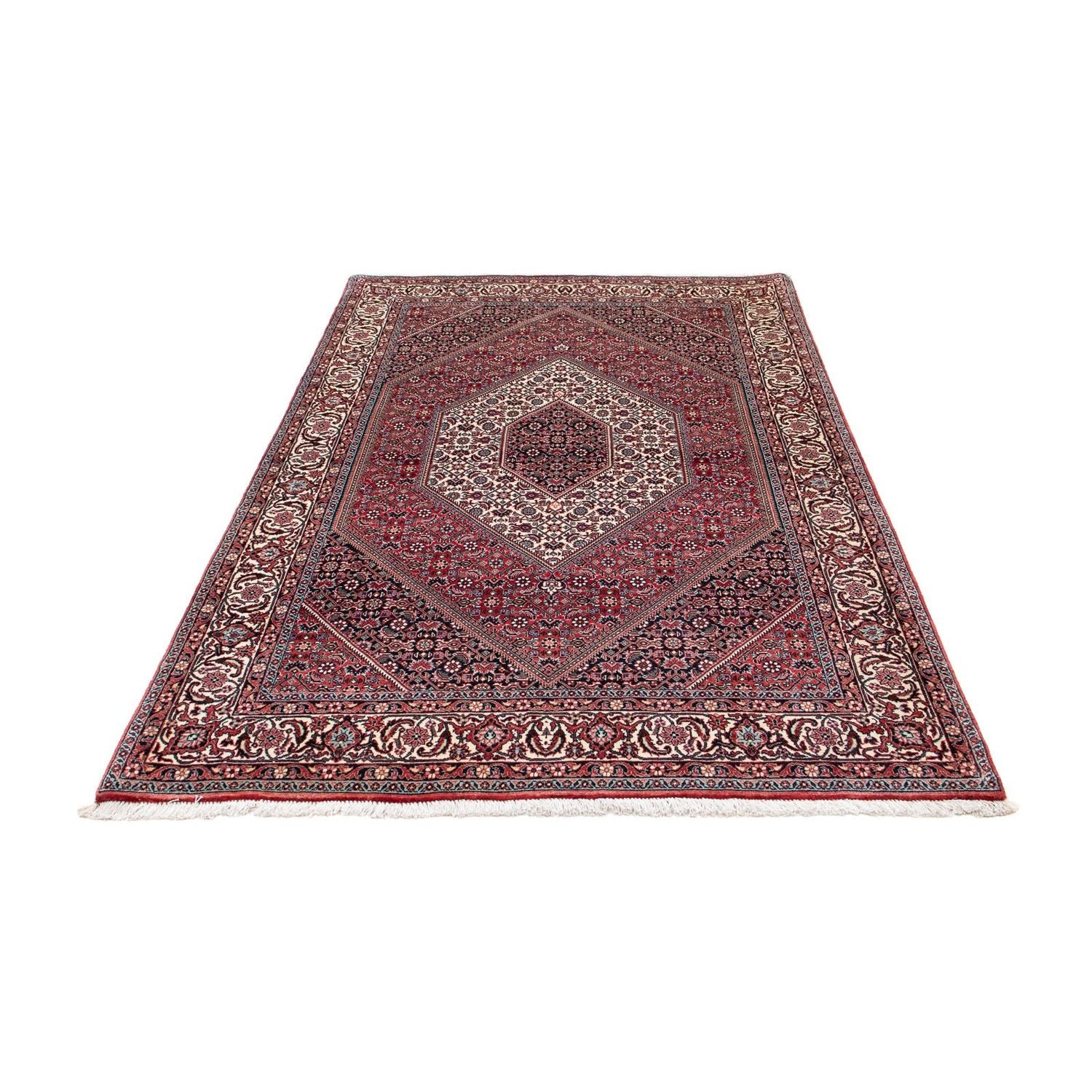 Alfombra persa - Bidjar - 205 x 130 cm - rojo claro