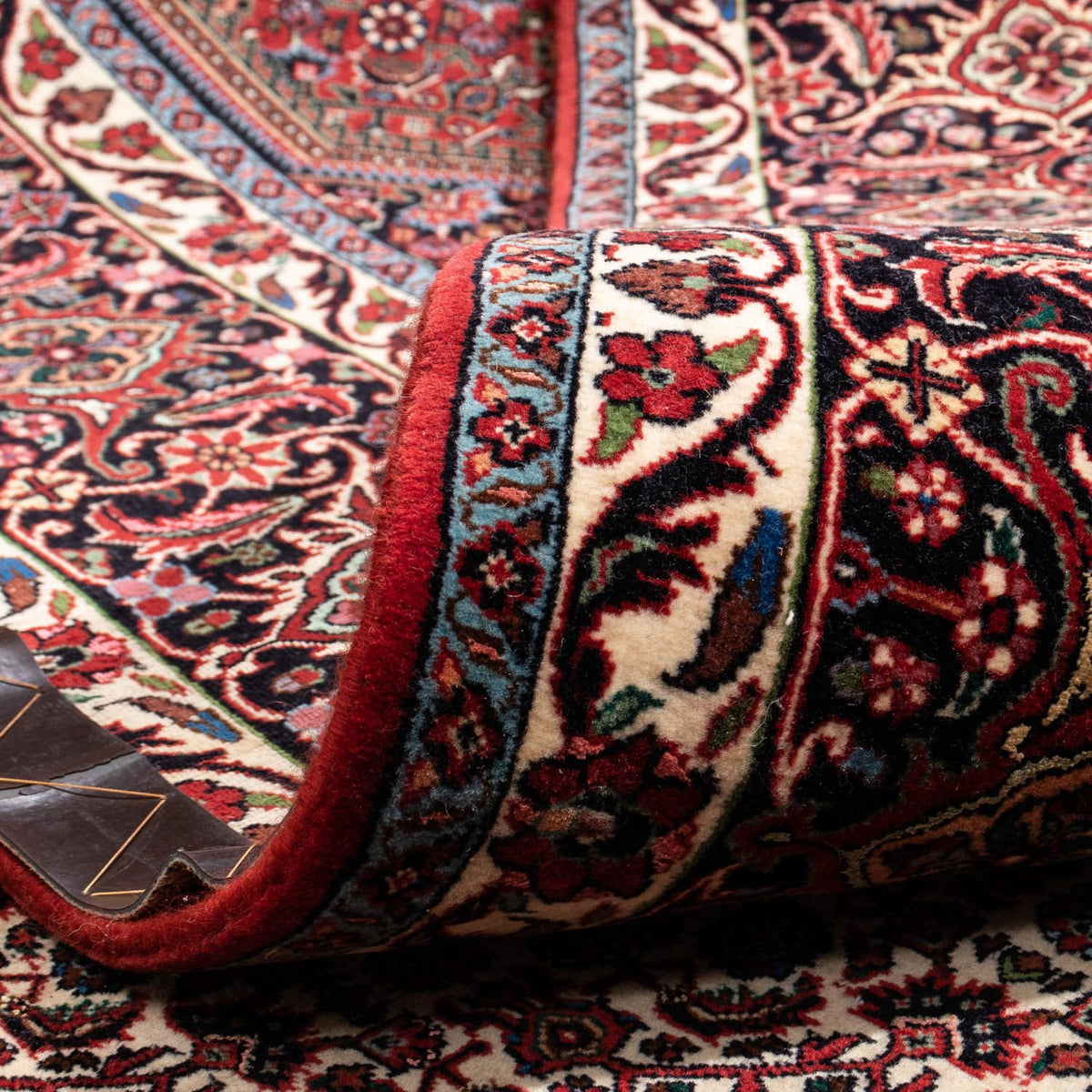 Alfombra persa - Bidjar - 340 x 254 cm - rojo