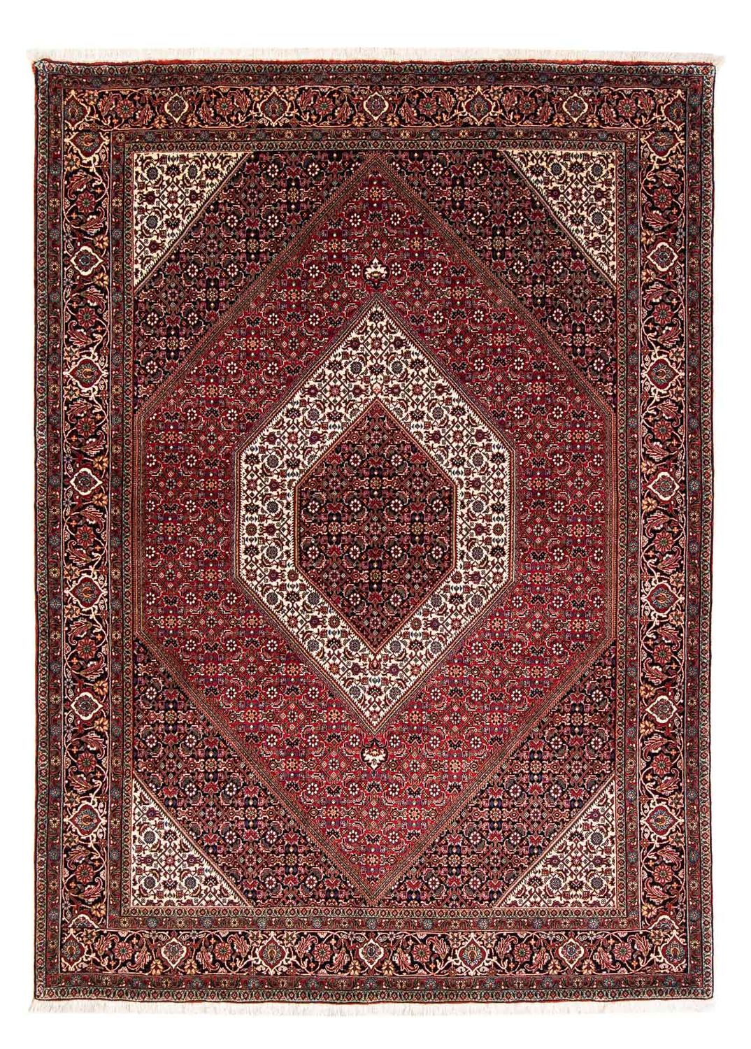 Alfombra persa - Bidjar - 229 x 170 cm - rojo
