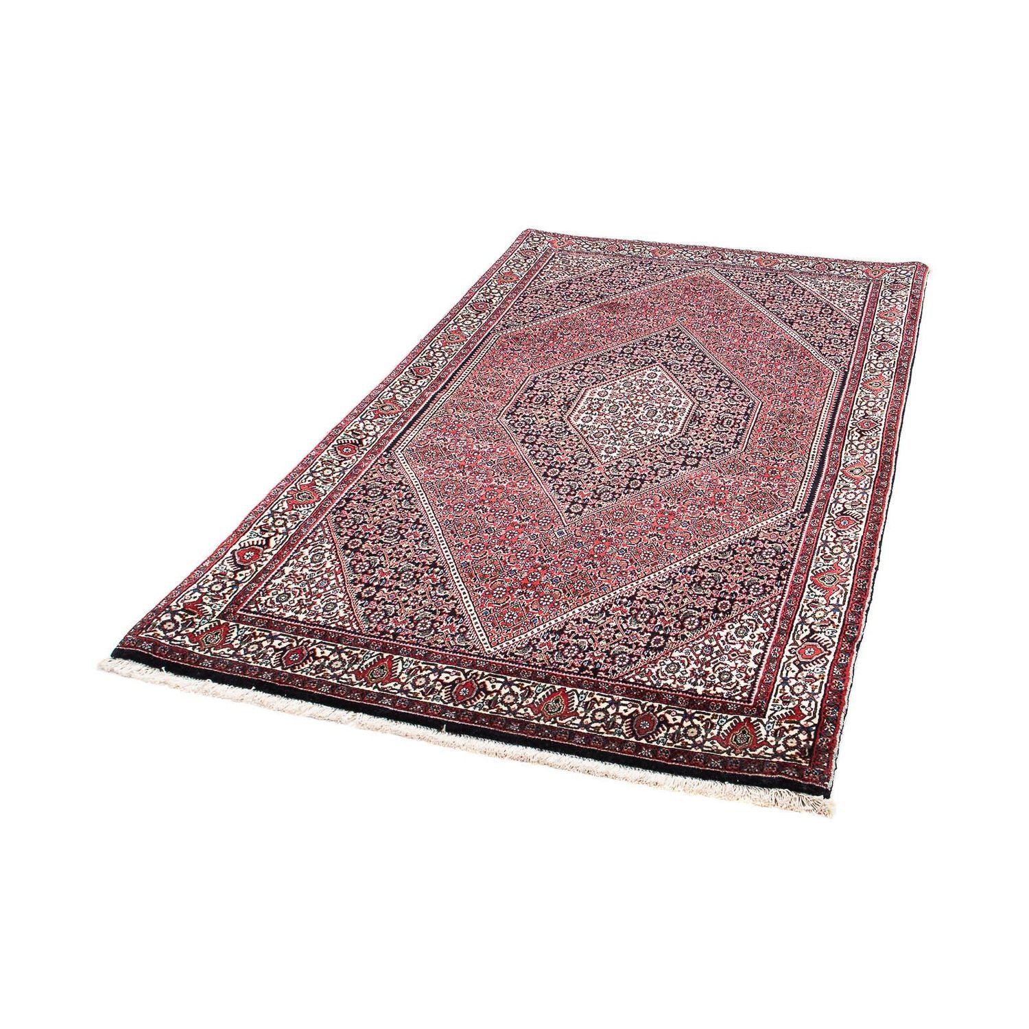 Alfombra persa - Bidjar - 185 x 110 cm - rojo