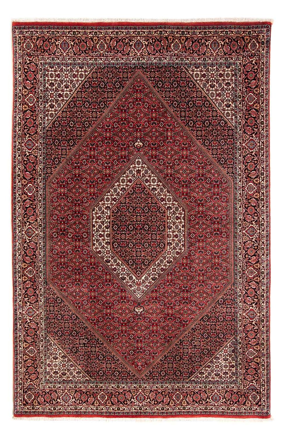 Alfombra persa - Bidjar - 250 x 170 cm - rojo oscuro