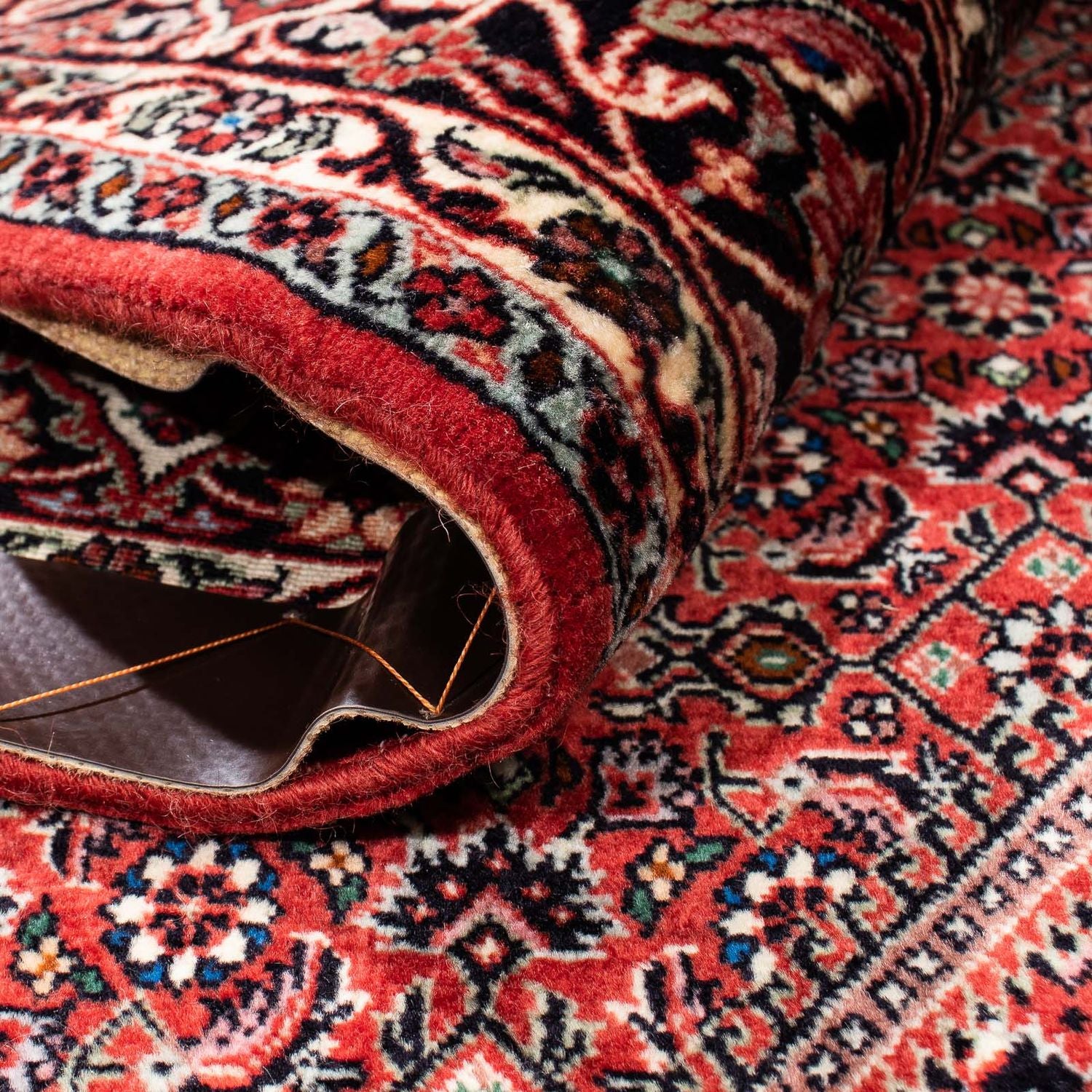 Alfombra persa - Bidjar - 250 x 170 cm - rojo oscuro