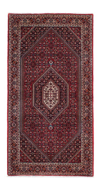 Alfombra persa - Bidjar - 206 x 126 cm - rojo oscuro