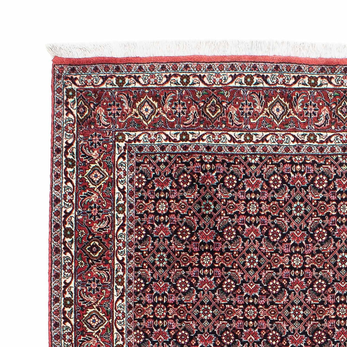 Alfombra persa - Bidjar - 203 x 130 cm - rojo claro