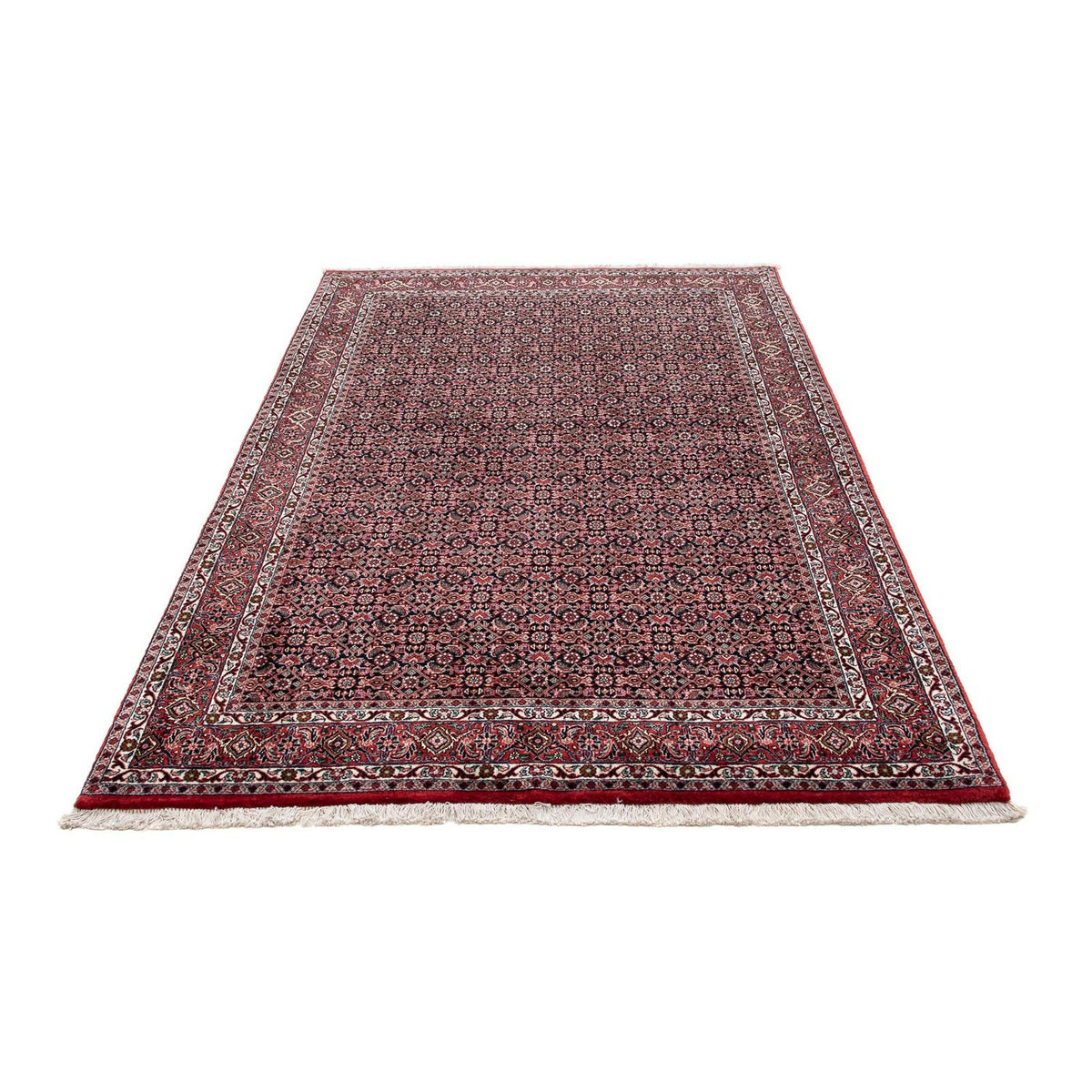 Alfombra persa - Bidjar - 203 x 130 cm - rojo claro