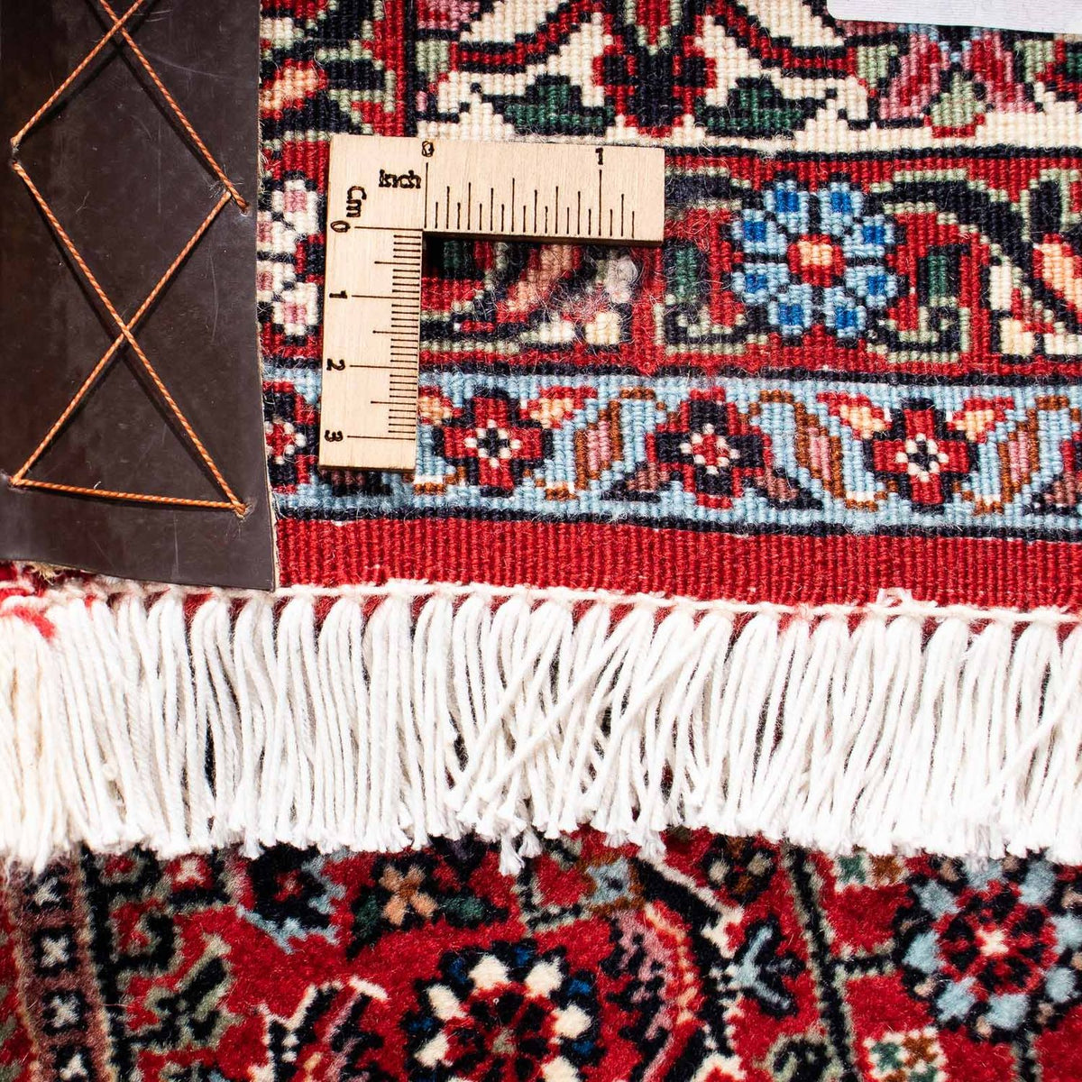 Alfombra persa - Bidjar - 246 x 171 cm - rojo oscuro