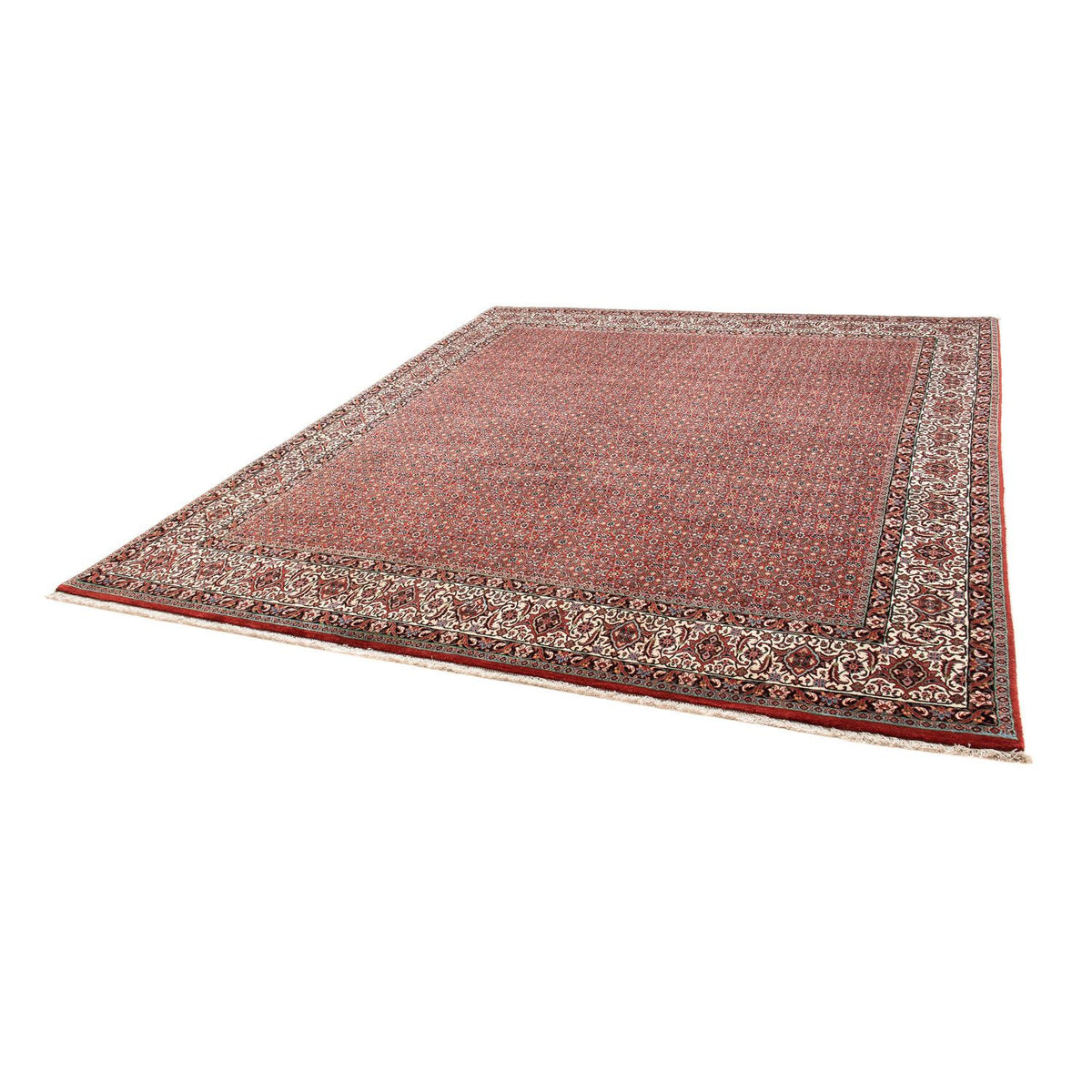 Alfombra persa - Bidjar - 297 x 249 cm - rojo claro