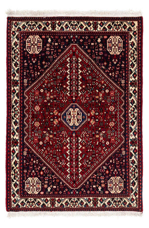 Alfombra persa - Nómada - 150 x 103 cm - rojo oscuro