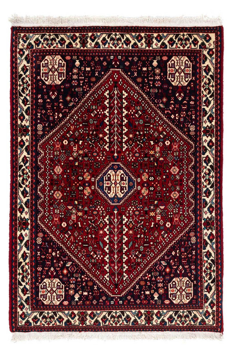 Alfombra persa - Nómada - 150 x 103 cm - rojo oscuro