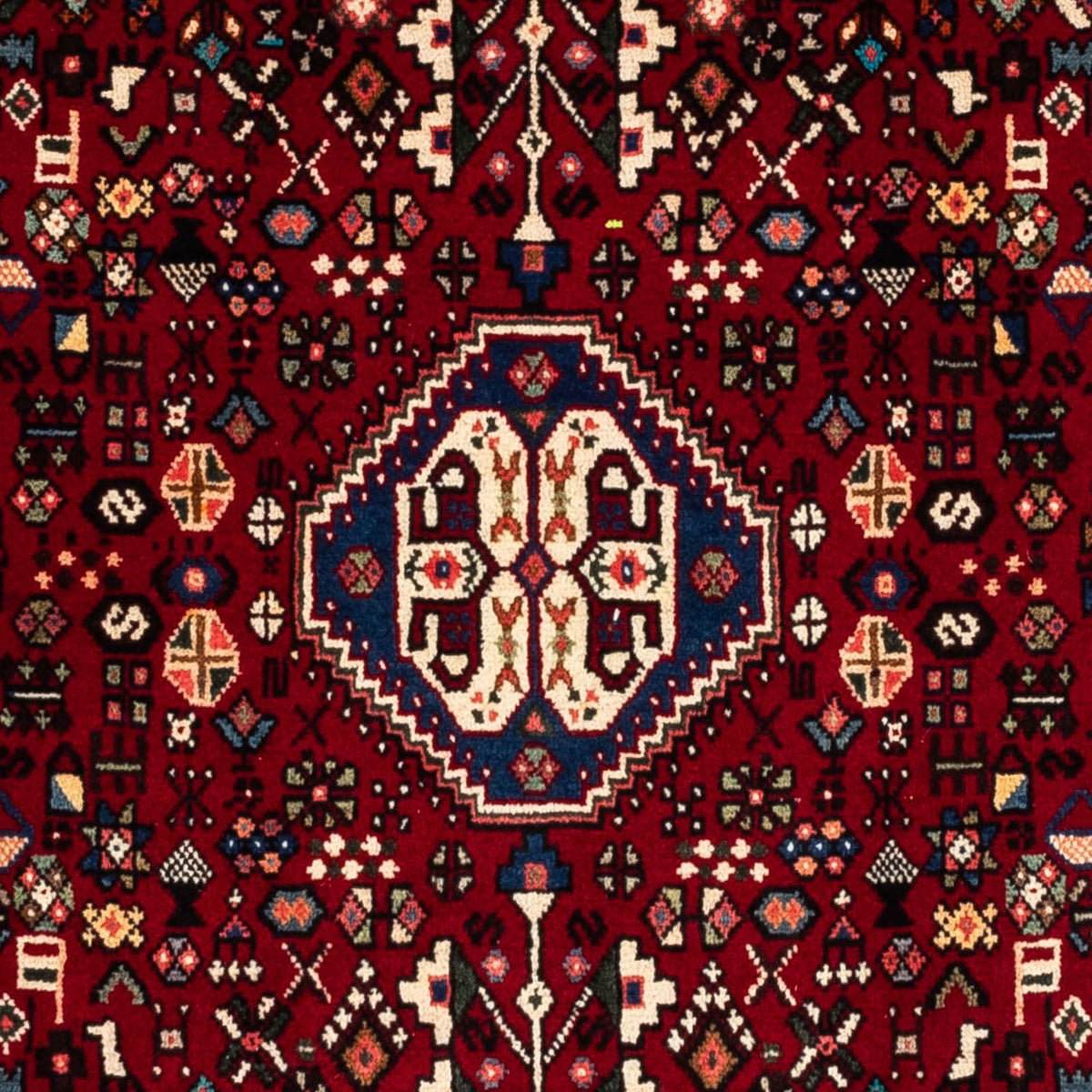 Alfombra persa - Nómada - 150 x 103 cm - rojo oscuro