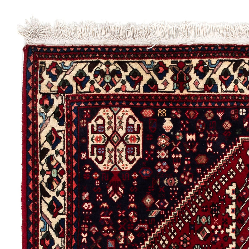 Alfombra persa - Nómada - 150 x 103 cm - rojo oscuro