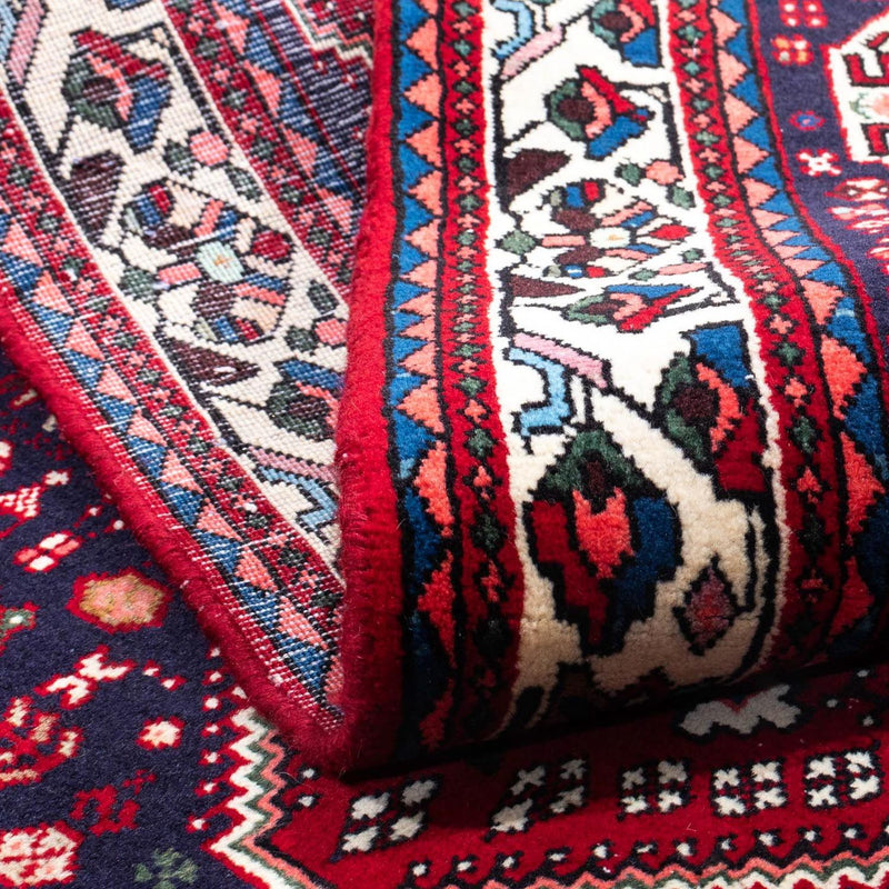 Alfombra persa - Nómada - 150 x 103 cm - rojo oscuro