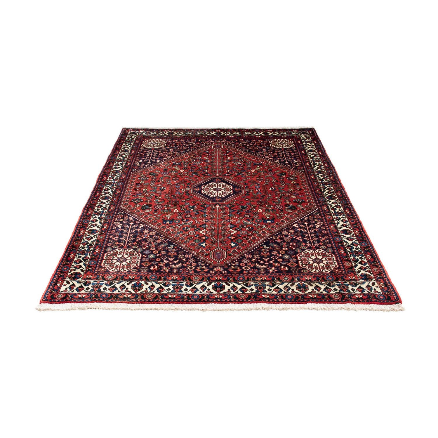 Alfombra Gabbeh - Persa Kashkuli - 203 x 153 cm - rojo oscuro
