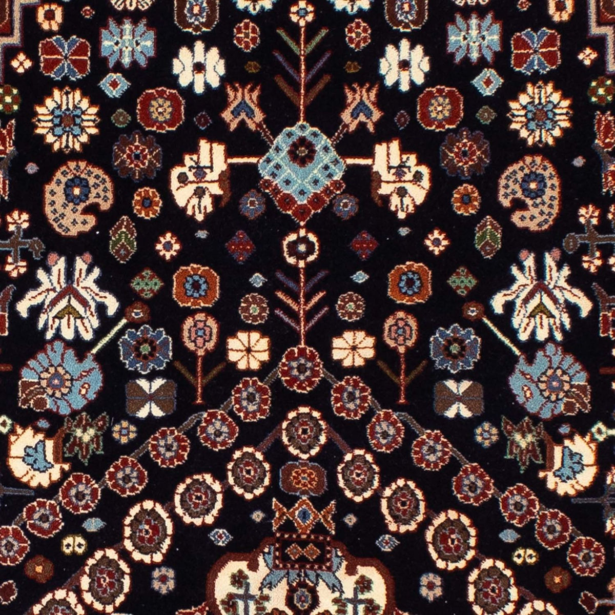 Alfombra Gabbeh - Persa Kashkuli - 224 x 138 cm - azul oscuro