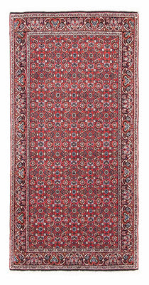 Alfombra persa - Bidjar - 139 x 70 cm - rojo