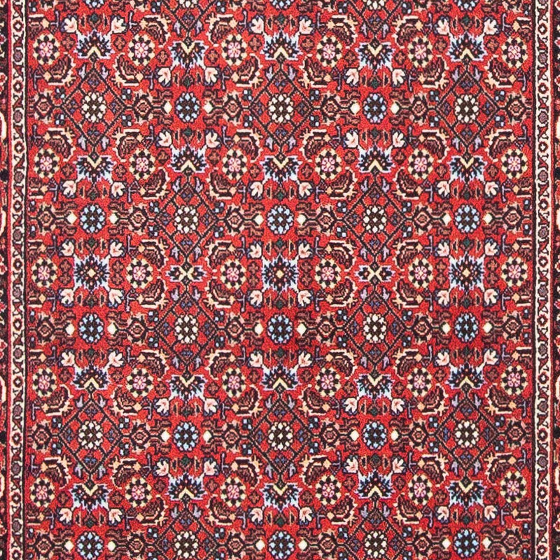 Alfombra persa - Bidjar - 139 x 70 cm - rojo