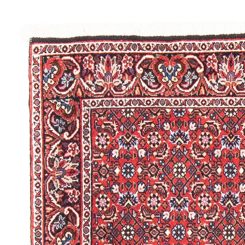 Alfombra persa - Bidjar - 139 x 70 cm - rojo