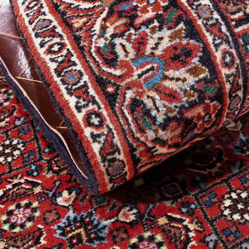 Alfombra persa - Bidjar - 139 x 70 cm - rojo
