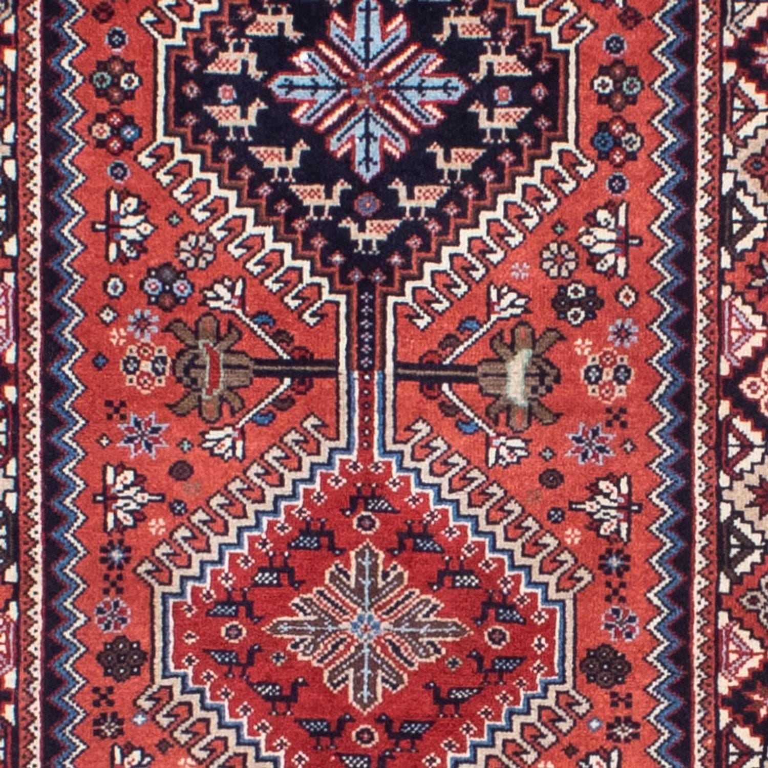 Alfombra de pasillo Alfombra persa - Bidjar - 289 x 79 cm - rojo