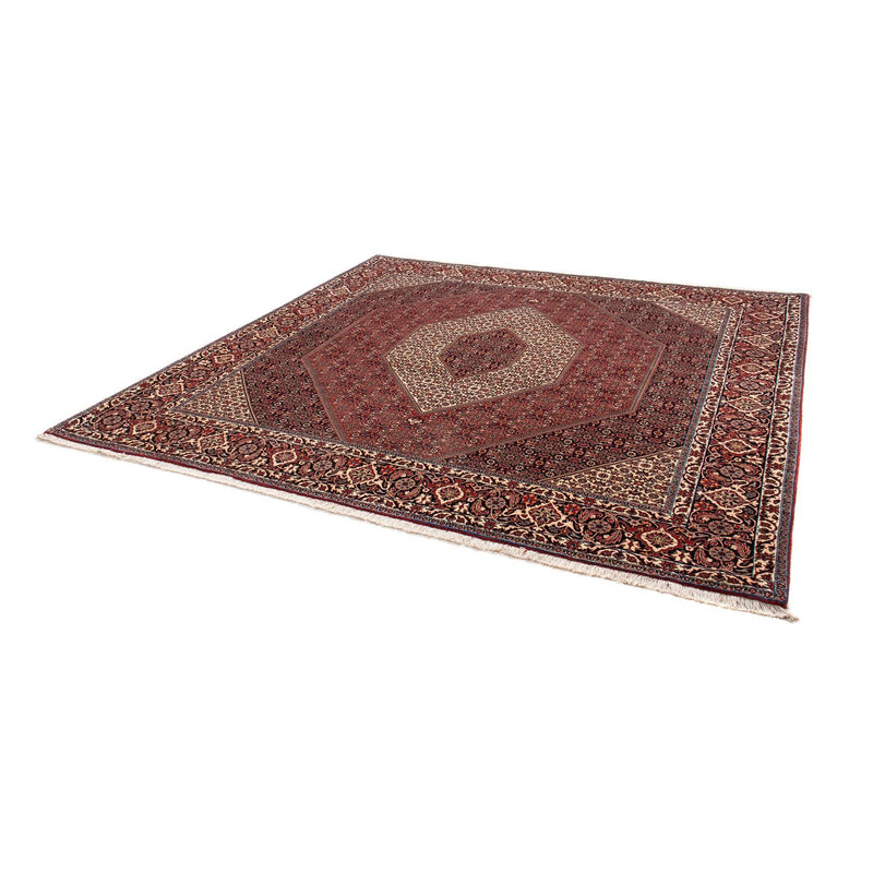 Alfombra persa - Bidjar cuadrado  - 250 x 250 cm - rojo oscuro