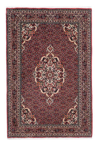 Alfombra persa - Bidjar - 202 x 132 cm - rojo claro