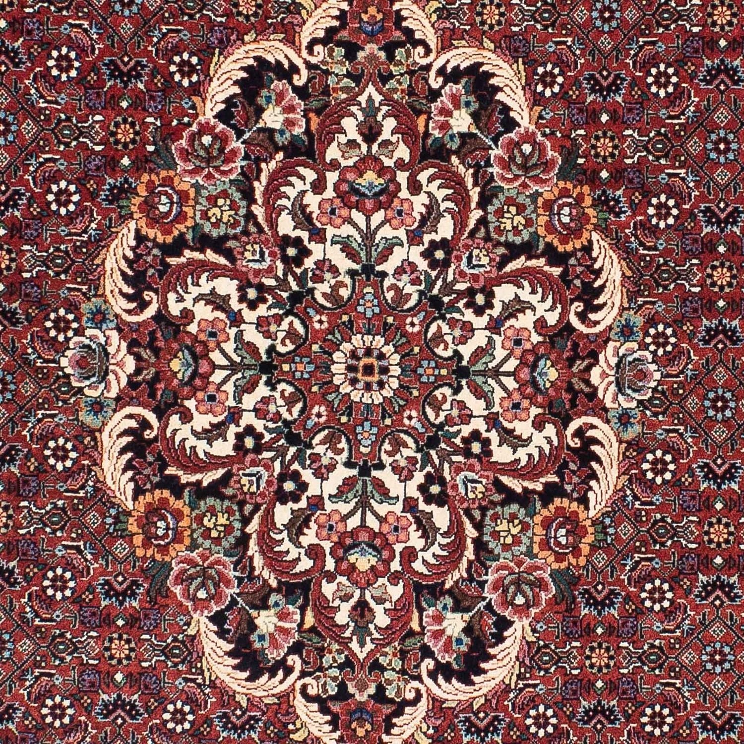 Alfombra persa - Bidjar - 202 x 132 cm - rojo claro
