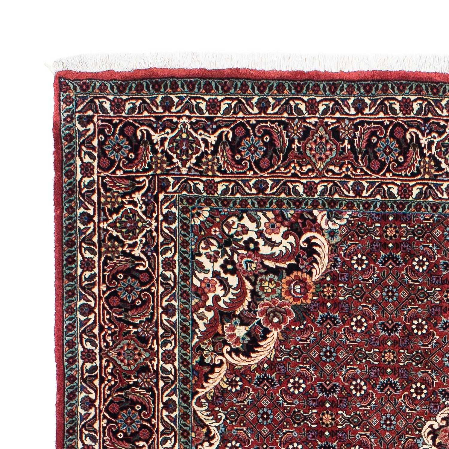 Alfombra persa - Bidjar - 202 x 132 cm - rojo claro