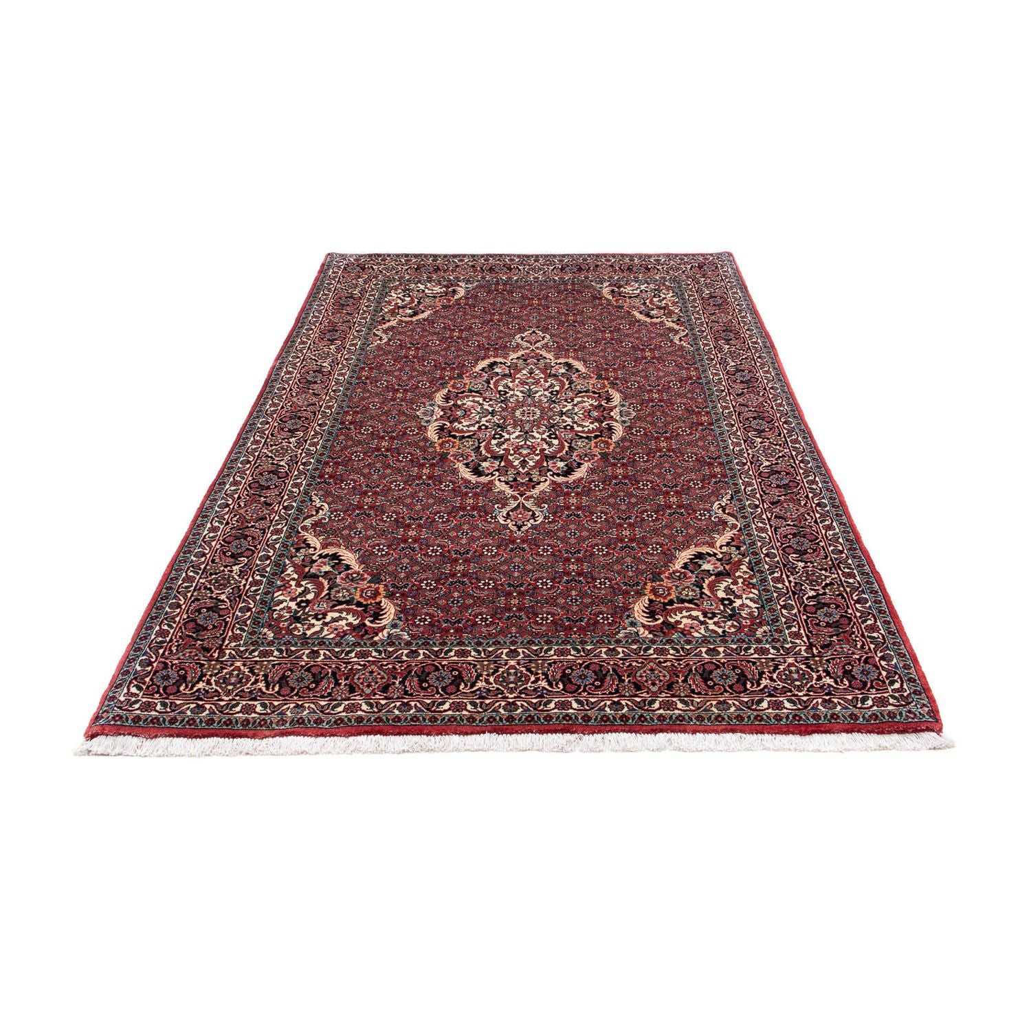 Alfombra persa - Bidjar - 202 x 132 cm - rojo claro
