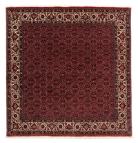 Alfombra persa - Bidjar cuadrado  - 212 x 205 cm - rojo oscuro