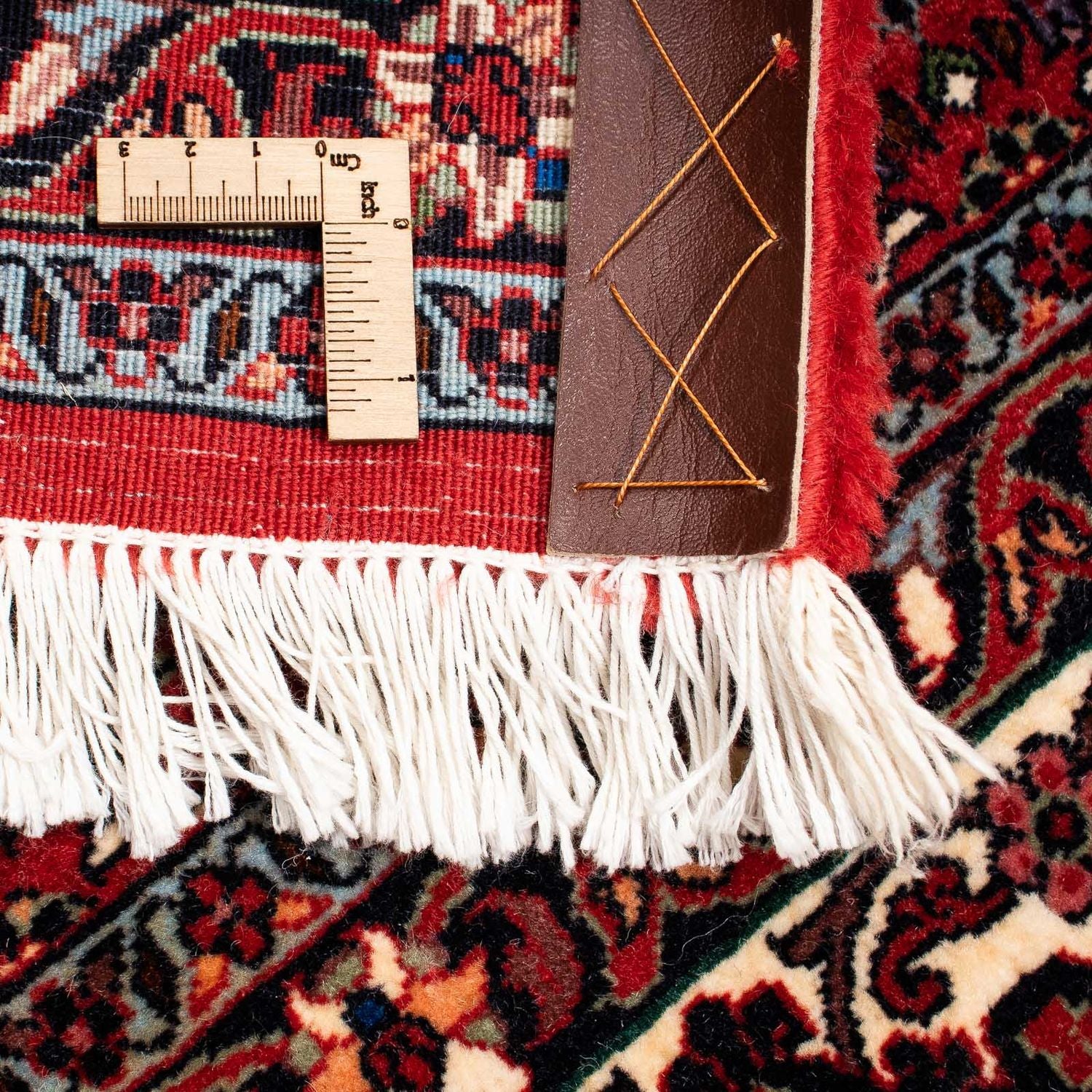 Alfombra persa - Bidjar cuadrado  - 212 x 205 cm - rojo oscuro