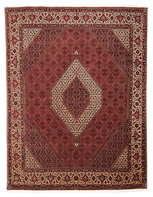Alfombra persa - Bidjar - 304 x 251 cm - rojo oscuro