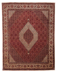 Alfombra persa - Bidjar - 304 x 251 cm - rojo oscuro