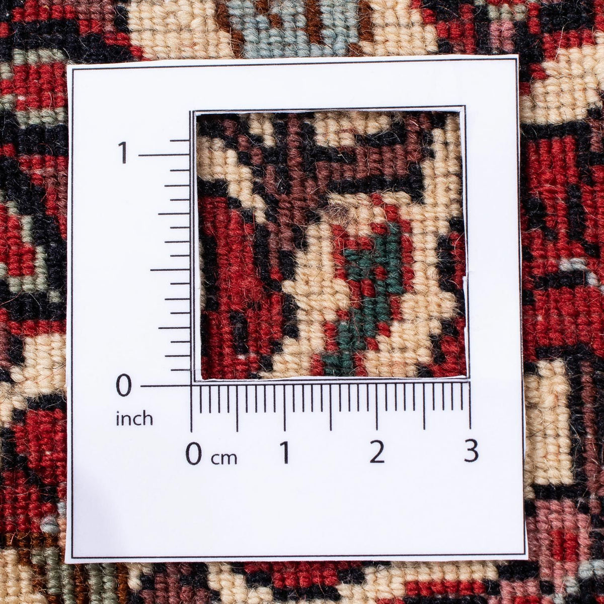 Alfombra persa - Bidjar - 304 x 251 cm - rojo oscuro