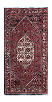 Alfombra de pasillo Alfombra persa - Bidjar - 204 x 103 cm - azul oscuro