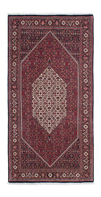 Alfombra de pasillo Alfombra persa - Bidjar - 204 x 103 cm - azul oscuro