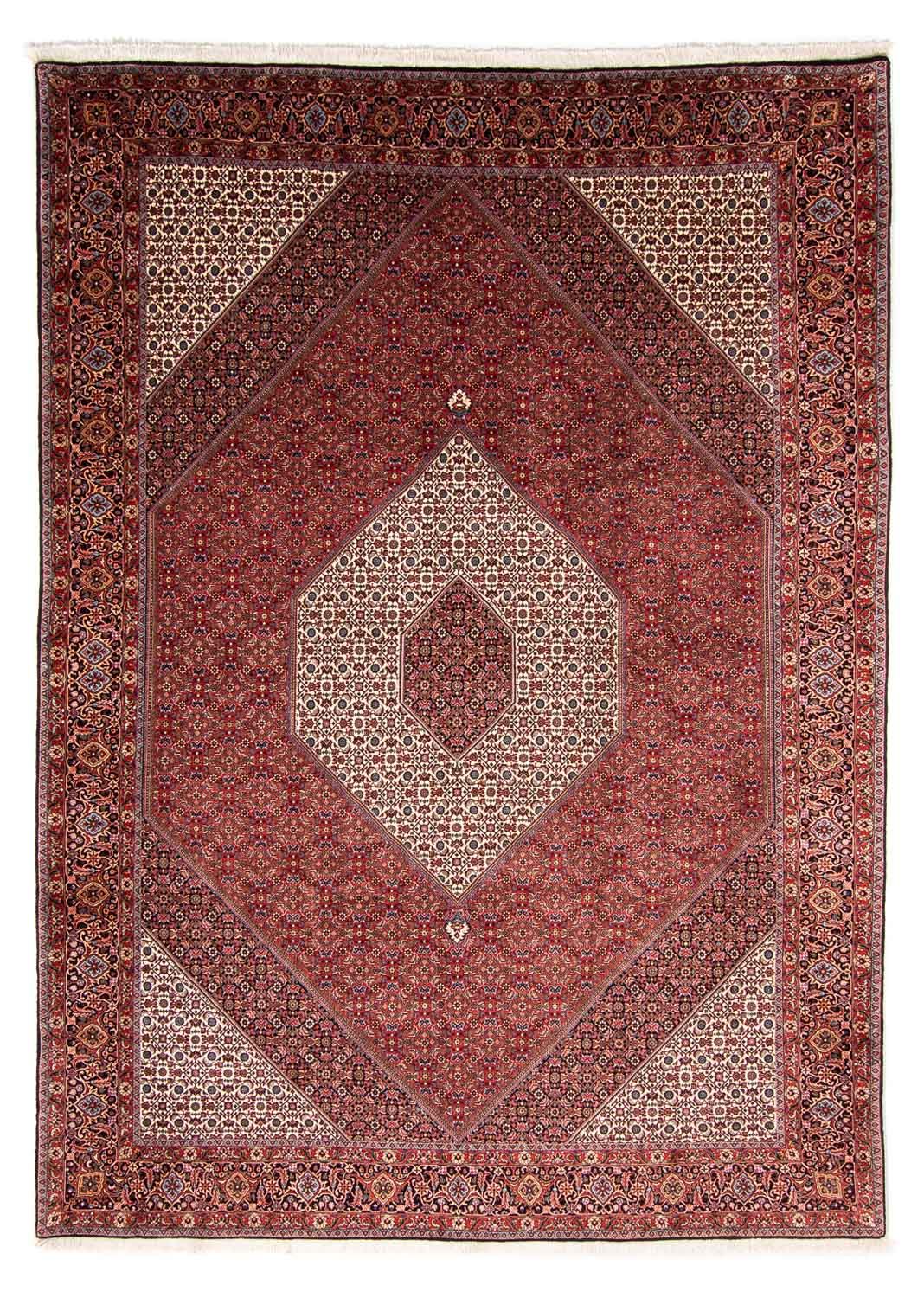 Alfombra persa - Bidjar - 348 x 252 cm - rojo oscuro