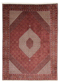 Alfombra persa - Bidjar - 348 x 252 cm - rojo oscuro