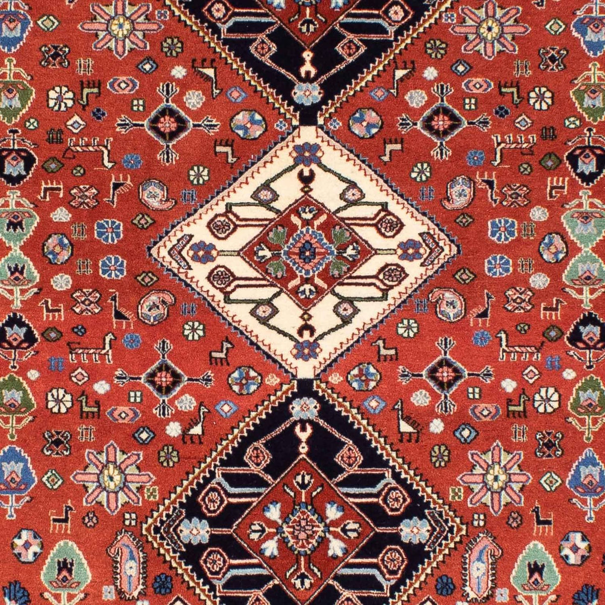 Alfombra Gabbeh - Persa Kashkuli - 194 x 156 cm - marrón