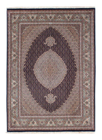 Alfombra persa - Tabriz - 213 x 151 cm - azul oscuro