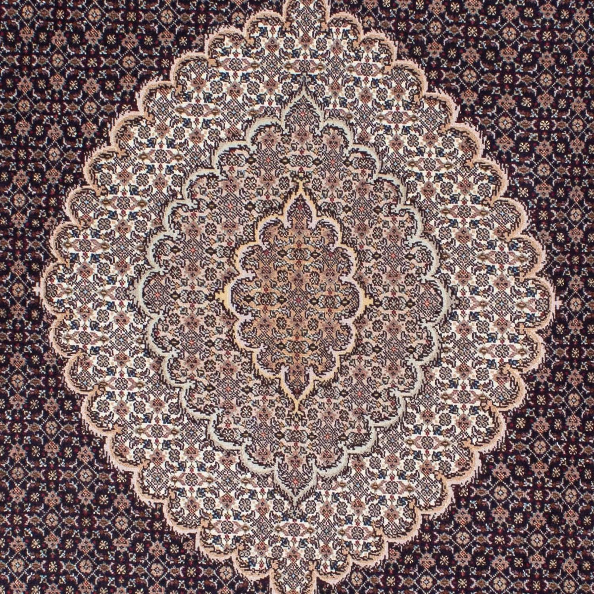 Alfombra persa - Tabriz - 213 x 151 cm - azul oscuro