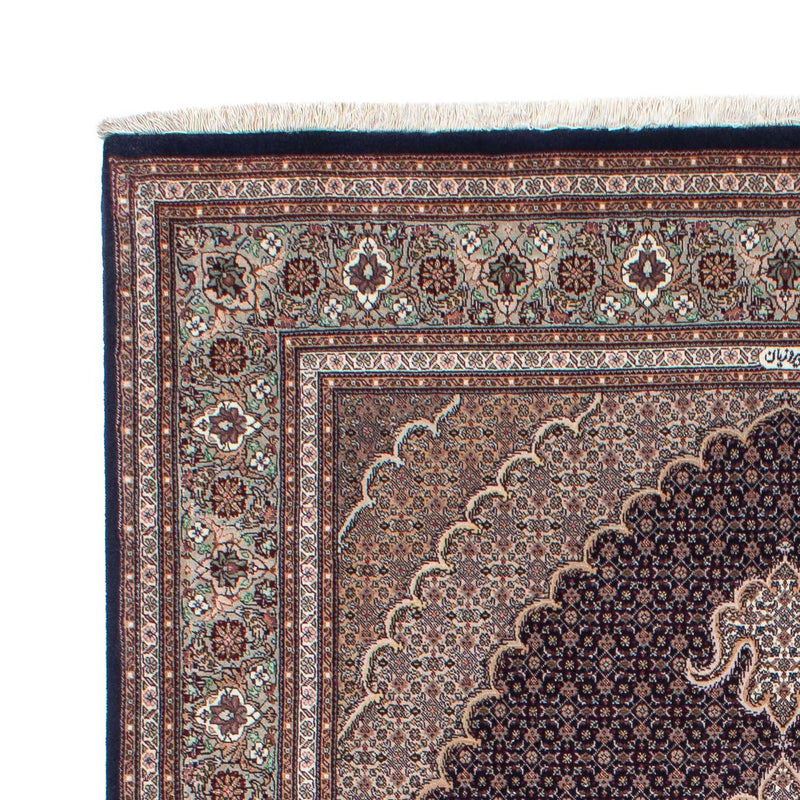 Alfombra persa - Tabriz - 213 x 151 cm - azul oscuro