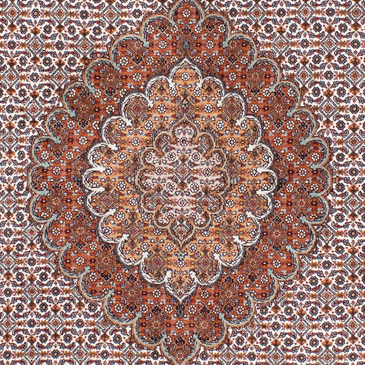 Alfombra Persa - Tabriz - Real - 208 x 153 cm - marrón claro