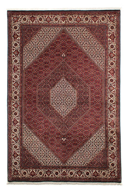 Alfombra persa - Bidjar - 304 x 204 cm - rojo oscuro