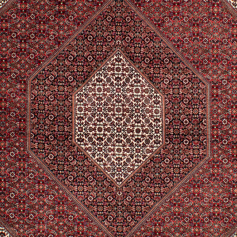 Alfombra persa - Bidjar - 304 x 204 cm - rojo oscuro