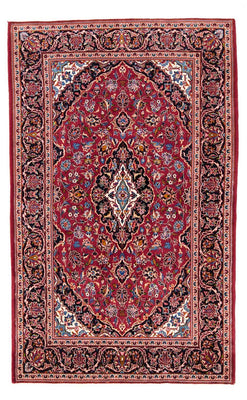 Alfombra persa - Keshan - 223 x 141 cm - rojo