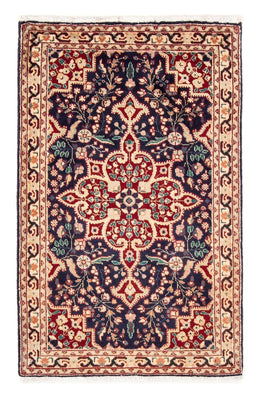 Alfombra persa - Tabriz - 134 x 86 cm - azul oscuro