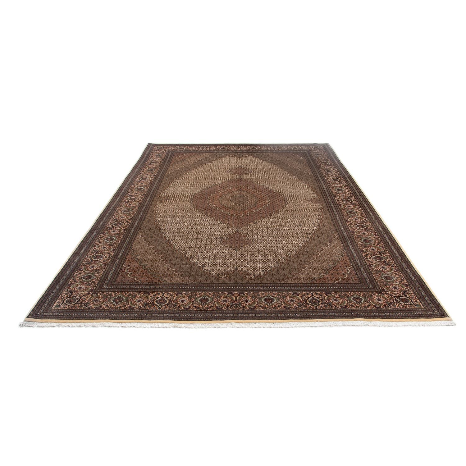 Alfombra persa - Nómada - 360 x 263 cm - marrón oscuro