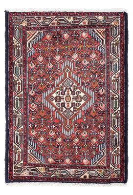 Alfombra persa - Nómada - 122 x 81 cm - rojo claro