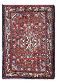 Alfombra persa - Nómada - 122 x 81 cm - rojo claro